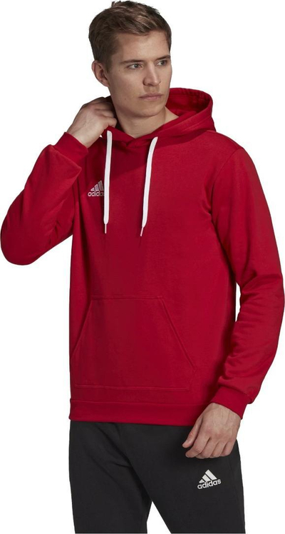 Bluzë me kapuç Adidas Entrada 22 Hoody M H57514 për burra, me fleece, e zezë