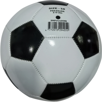 Top futbolli Outliner SMPVC4059B, madhësia 3, PVC, bardh e zi