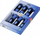Set daltash Kirschen 1118000, 6 copë, të shkurtra, blu