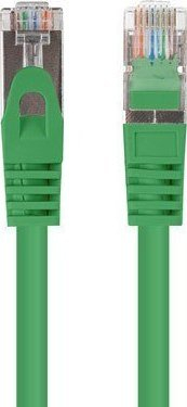 Kabllo rrjeti Lanberg Patchcord CAT6 FTP, 0.5m, set 10 copë, e gjelbër