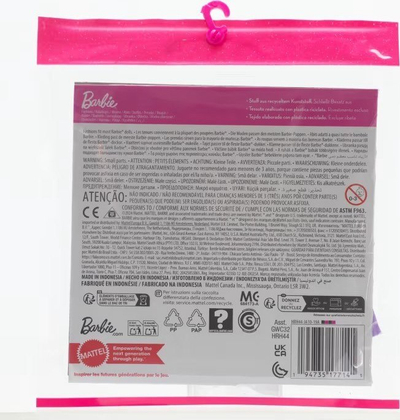 Сет облека за кукли Барби Fashion 2 Pack, 8 парчиња, повеќебоен