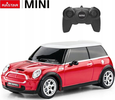 Makinë lodër me telekomandë Mini Cooper S, 1:24, RC, e kuqe