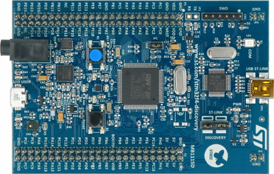 Pllakë zhvillimi STMicroelectronics STM32F411E Discovery, ARM Cortex M4, mikrocontroller STM32F4, e gjelbër