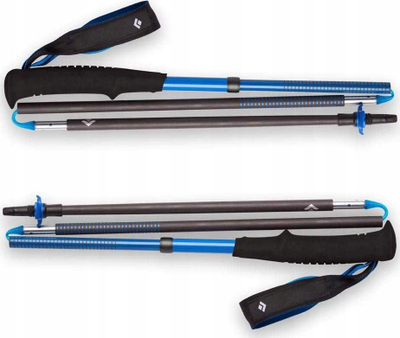 Shkopini trekking Black Diamond Distance Carbon Z, 125 cm, palosës, blu