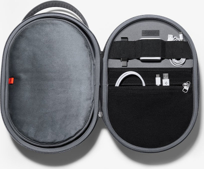 Çantë mbrojtëse Spigen Klasden Pouch për Apple Vision Pro, gri charcoal