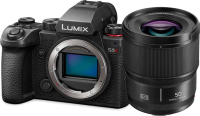Aparat fotografik Panasonic Lumix DC-S5 II, Full Frame 24.2MP, video 6K, ngjyrë e zezë
