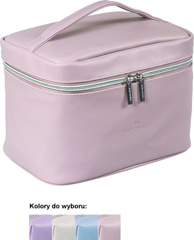 Çantë kozmetike Top Choice TC Leather 96990, 24x14x13.5 cm, imitim lëkure, e zezë