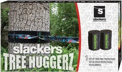 Set mbrojtës për pemë Slackers Tree Huggerz, 2 copë, për slackline, ngjyrë e zezë