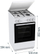 Shporet Gorenje GG5A14WJ, 50cm, furre me gaz 70L, i bardhë