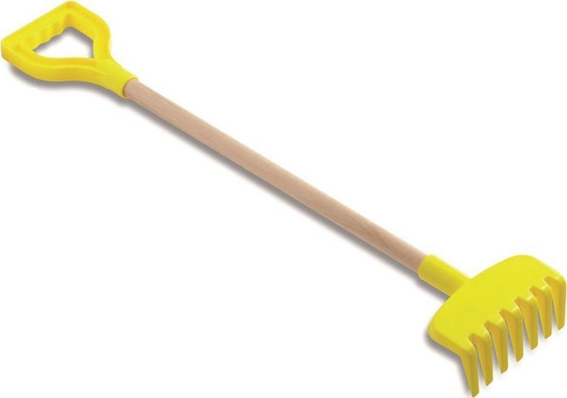 Lodër kopshti Baczek Large Rake, mëngë druri, për fëmijë, shumëngjyrëshe