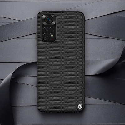 Maskë telefoni Nillkin Textured për Xiaomi Redmi Note 11 11S, polikarbonat, kundër rrëshqitjes, e zezë