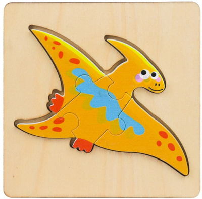 Puzzle druri për fëmijë, 11 x 11 cm, shumëngjyrësh