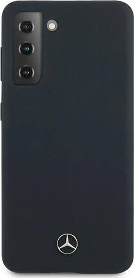 Kapak telefoni Mercedes Silicone Line për Samsung Galaxy S21 Plus, silikon, blu