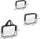 Set çantash organizuese Transparent Necessities, 3 pjesë, PVC, transparente
