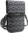 Çantë crossbody Guess GCube Stripe, lëkurë ekologjike, me rrip që rregullohet, e zezë