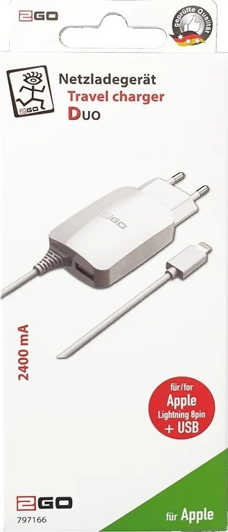 Karikues telefoni 2GO 797166, 5V, USB 2.0, i bardhë