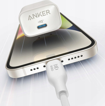 Karikues muri Anker A2337G21, USB Type C, karikim i shpejtë, i bardhë