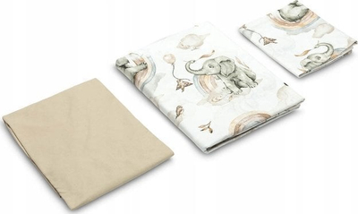 Set çarçafësh për fëmijë Sensillo, me elefant, 100X135 cm
