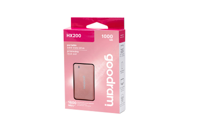 SSD i jashtëm Goodram HX200, 1TB, USB 3.2 Gen 2x2 Type C, rozë gold