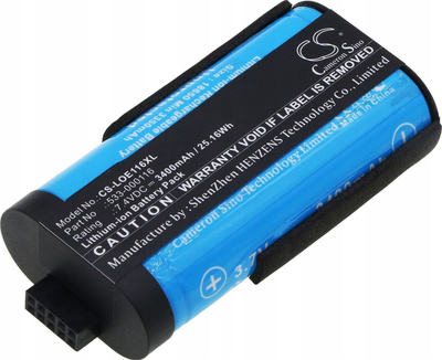 Bateri zëvendësuese Cameron Sino CS-LOE116XL, 3400mAh, Li-ion, për Logitech UE Megaboom