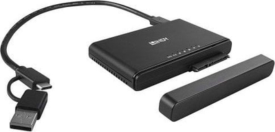 Stacion klonimi SSD Lindy USB 3.2, M.2 NVMe edhe SATA, i zi