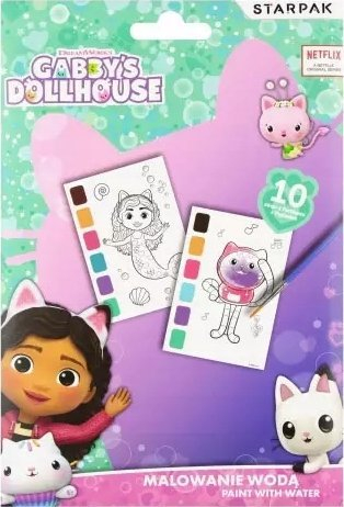 Set ngjyrosje Starpak Gabby's Dollhouse, 10 faqe, me ujë