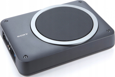 Nënulës Sony XS-AW8, subwoofer aktiv për makinë, super i hollë, i zi