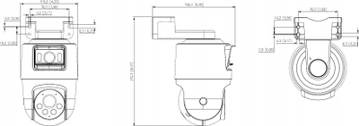 Kamerë IP Dahua SDT2A200-2F-NB-a-PV, 2MP, PTZ, e bardhë