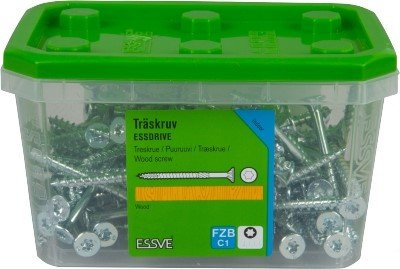 Vida druri Essve Essdrive, 4.0x40mm, 200 copë, e galvanizume