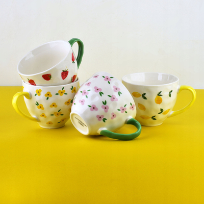 Filxhan porcelani LIMONE HTPT0893, 400ml, motiv limoni, shumëngjyrësh