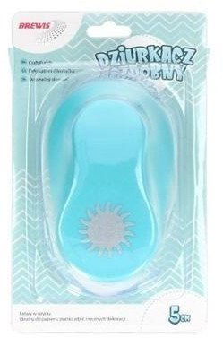 Shpuese dekori për letër Sun, formë dielli 5cm, ngjyra përzier