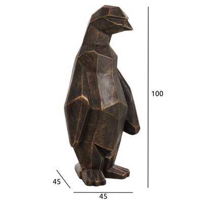Dekor dyshemeje Penguin 45x45x100Hcm (HM7914), zezë/ ari