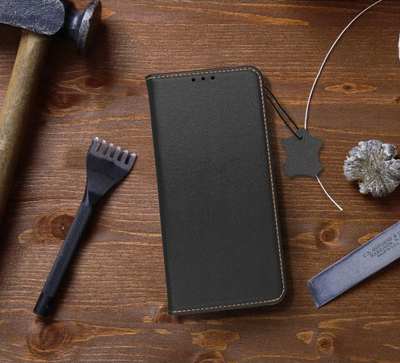 Këllëf telefoni SMART Pro Book, lëkurë, për Samsung Galaxy A05, i zi