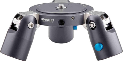 Bazë trekëmbëshi Novoflex TrioPod PRO75, pa kambë, mban deri 143 lbs, gri