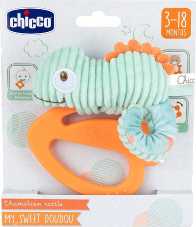 Kafshues për bebe Chicco Chameleon My Sweet Doudou, lodër pelushi, për 3–18 muajsh, shumëngjyrësh
