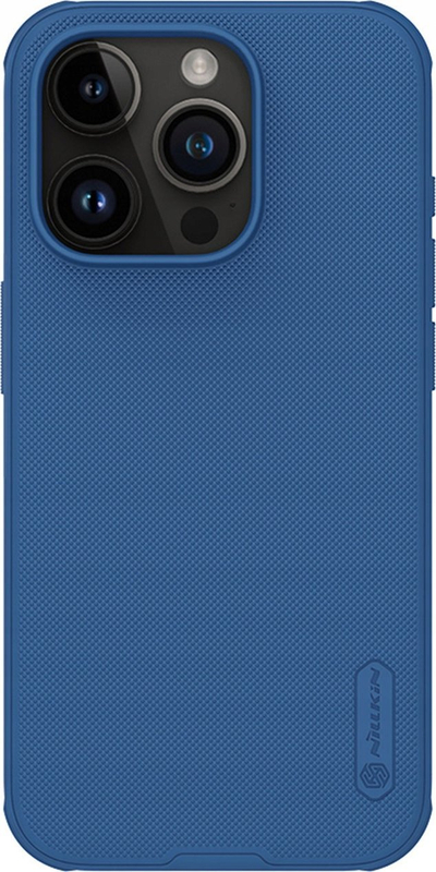 Mbulesë telefoni Nillkin Frosted Shield Pro për iPhone 15 Pro, kundër goditjeve, blu