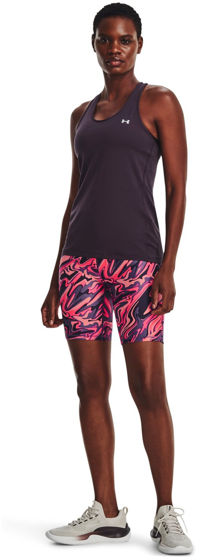 Pantallona çiklizmi Under Armour HeatGear për femra, kompresion, me print, rozë