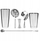 Set barmeni Bartender Ice Set Bar Professional, për akull, profesional, argjendtë