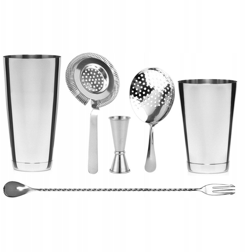 Set barmeni Bartender Ice Set Bar Professional, për akull, profesional, argjendtë