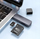 Lexues kartash Hoco HB45, USB 3.0, SD microSD, gri metalik