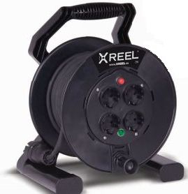 Zgjatues me bobinë PCE Xreel 250, 30m, 4 prize, i zi