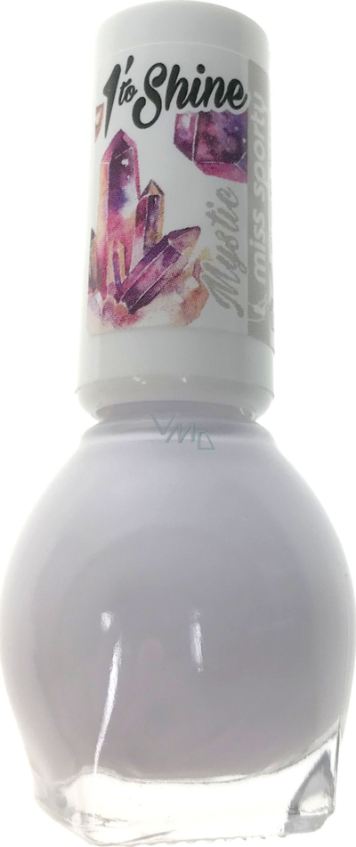 Llak thonjsh Miss Sporty 1' to Shine Mystic, thahet shpejt, 7ml, pastel lejla