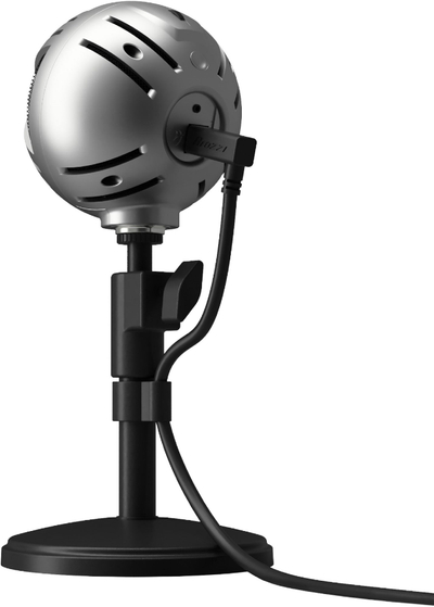 Mikrofon kondensator Arozzi Sfera Pro, USB, për streaming dhe podcast, argjendtë