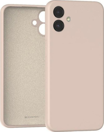 Mbrojtëse telefoni Mercury Silicone për Samsung Galaxy A05 A055, silikoni, shkon me karikim pa tela, rozë bezhë