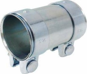 Lidhës shkarkimi për marmitë 51x125mm, çelik inox 304, argjendtë