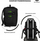 Çantë shpine Peterson Spacious, 24L, me port USB, e zezë