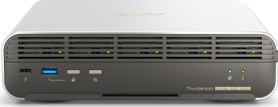NAS Qnap TBS H574TX I3 12G, 5 bay SSD NVMe, Thunderbolt 4, gri metalik