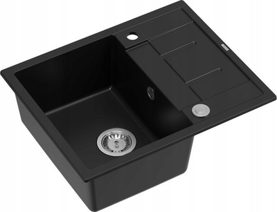 Lavaman kuzhine GraniteQ MORGAN 116, 1 kazan, sifon Push To Open, i zi mat