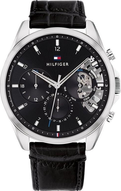 Orë Tommy Hilfiger Baker 1710449, analoge, çelik inox, argjendtë
