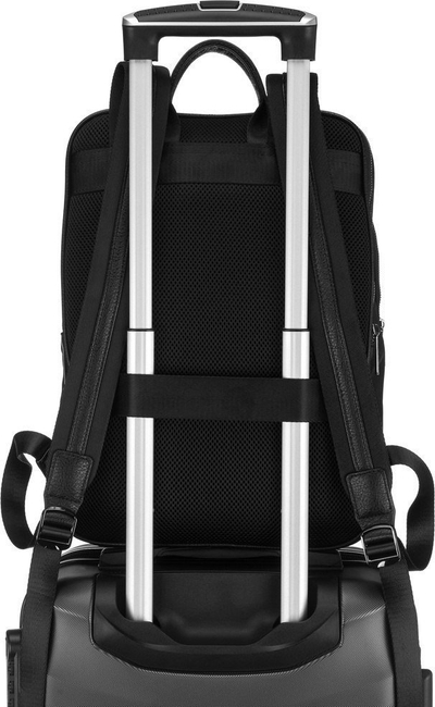 Çantë shpine David Jones CM6800, ndarje laptopi 14", eco lëkurë, e zezë